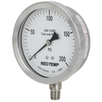Reotemp Heavy Duty Repairable Stainless Gauge, Series PR 25/35
